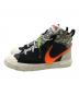 NIKE (ナイキ) スニーカー ブラック×グレー×オレンジ サイズ:28：15000円