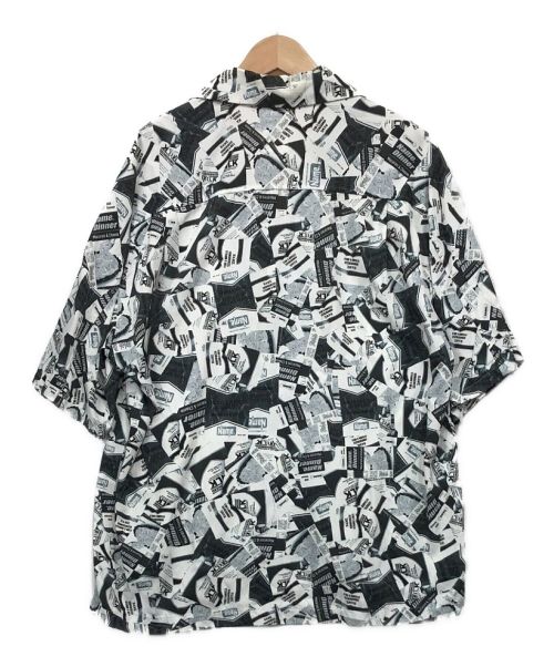 Name.（ネーム）Name. (ネーム) オープンカラーシャツ ブラック×ホワイト サイズ:1の古着・服飾アイテム
