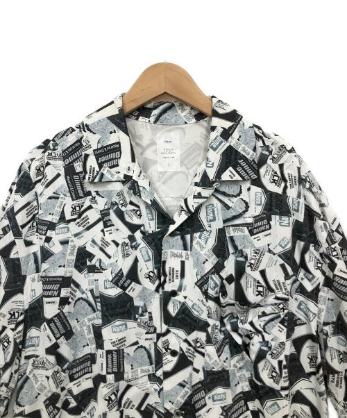 Name.（ネーム）Name. (ネーム) オープンカラーシャツ ブラック×ホワイト サイズ:1の古着・服飾アイテム