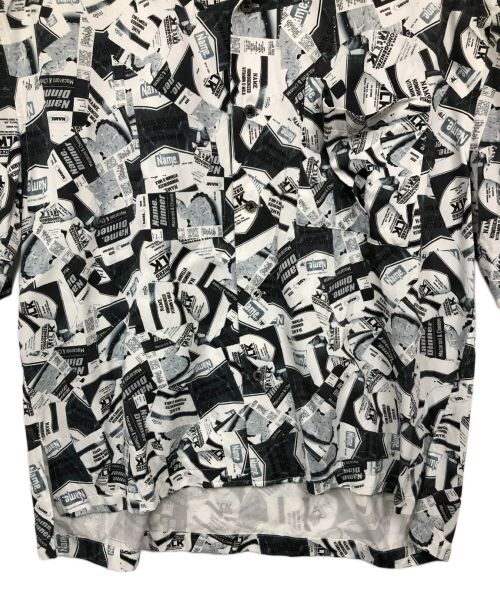 Name.（ネーム）Name. (ネーム) オープンカラーシャツ ブラック×ホワイト サイズ:1の古着・服飾アイテム