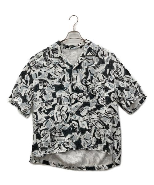 Name.（ネーム）Name. (ネーム) オープンカラーシャツ ブラック×ホワイト サイズ:1の古着・服飾アイテム