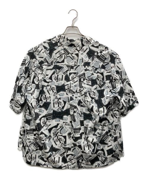 Name.（ネーム）Name. (ネーム) オープンカラーシャツ ブラック×ホワイト サイズ:1の古着・服飾アイテム