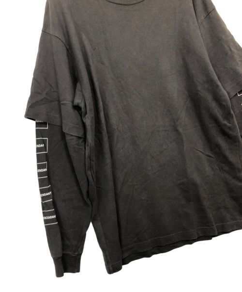 DESCENDANT（ディセンダント）DESCENDANT (ディセンダント) レイヤードカットソー ブラック サイズ:1の古着・服飾アイテム