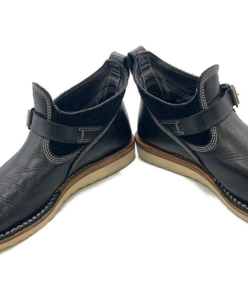 ZERROWS（ゼローズ）ZERROWS (ゼローズ) プルオンブーツ ブラック サイズ:8 1/2の古着・服飾アイテム