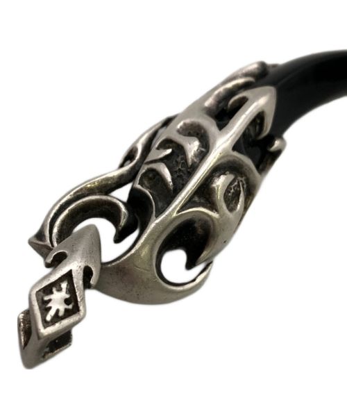 WOLFMAN B.R.S（ウルフマンＢＲＳ）WOLFMAN B.R.S (ウルフマンＢＲＳ) ネックレス シルバー×ブラックの古着・服飾アイテム