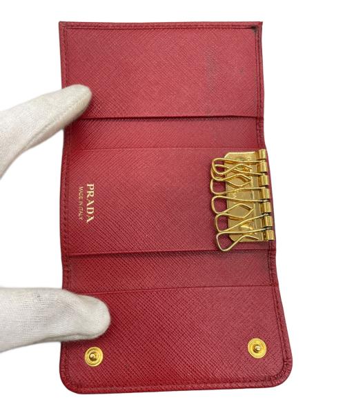 PRADA（プラダ）PRADA (プラダ) 6連キーケース レッドの古着・服飾アイテム