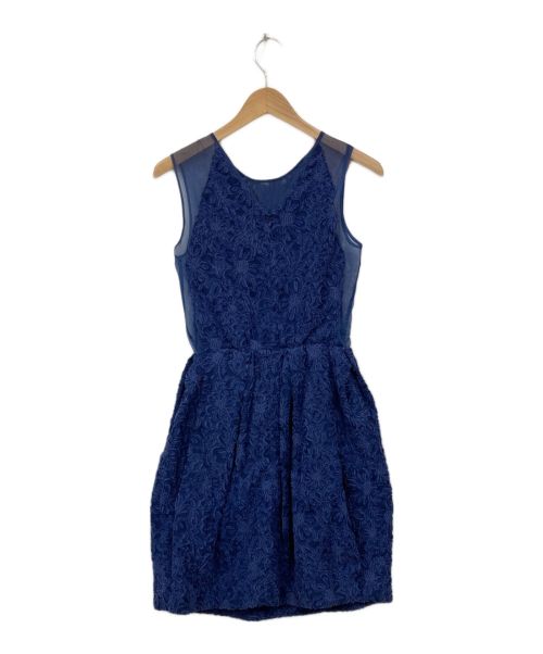 FRAY ID（フレイ アイディー）FRAY ID (フレイ アイディー) ノースリーブワンピース ブルー サイズ:1の古着・服飾アイテム