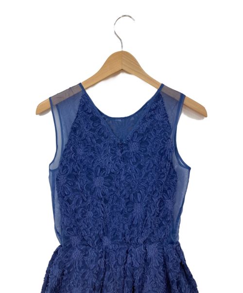 FRAY ID（フレイ アイディー）FRAY ID (フレイ アイディー) ノースリーブワンピース ブルー サイズ:1の古着・服飾アイテム