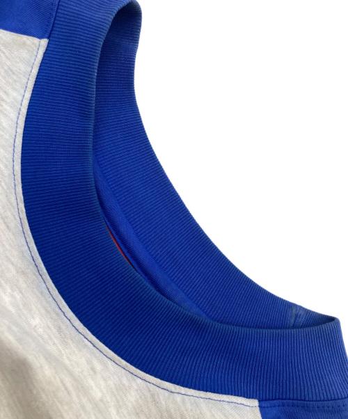 paragraph（パラグラフ）Paragraph (パラグラフ) ラグランTシャツ ブルー×グレー サイズ:不明の古着・服飾アイテム