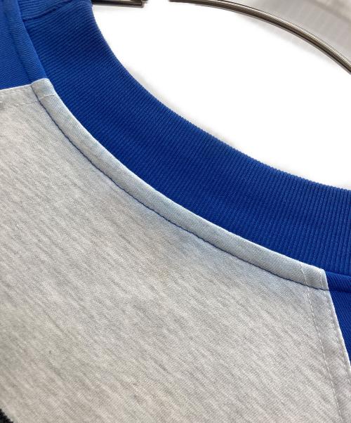 paragraph（パラグラフ）Paragraph (パラグラフ) ラグランTシャツ ブルー×グレー サイズ:不明の古着・服飾アイテム