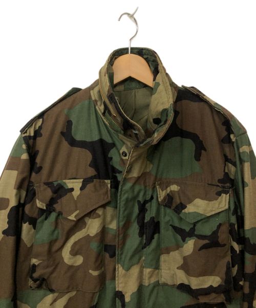 NO BRAND（ノーブランド）NO BRAND (ノーブランド) M65ジャケット グリーン×ブラック サイズ:small shortの古着・服飾アイテム