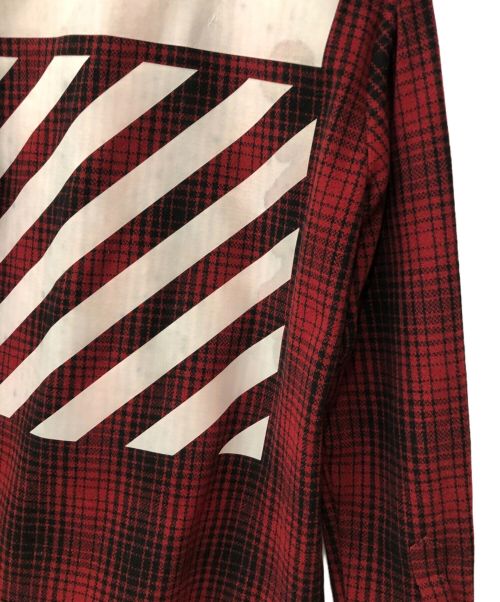 OFFWHITE（オフホワイト）OFFWHITE (オフホワイト) チェックジャケット レッド×ブラック サイズ:Mの古着・服飾アイテム