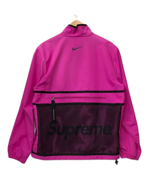 SUPREME × NIKE（シュプリーム × ナイキ）SUPREME × NIKE (シュプリーム × ナイキ) ナイロンジャケット ピンク×ブラック サイズ:Mの古着・服飾アイテム