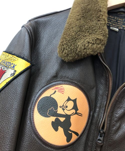 THE REAL McCOY'S（ザ・リアルマッコイズ）THE REAL McCOY'S (ザ・リアルマッコイズ) G-1フライトジャケット ブラウン サイズ:42の古着・服飾アイテム