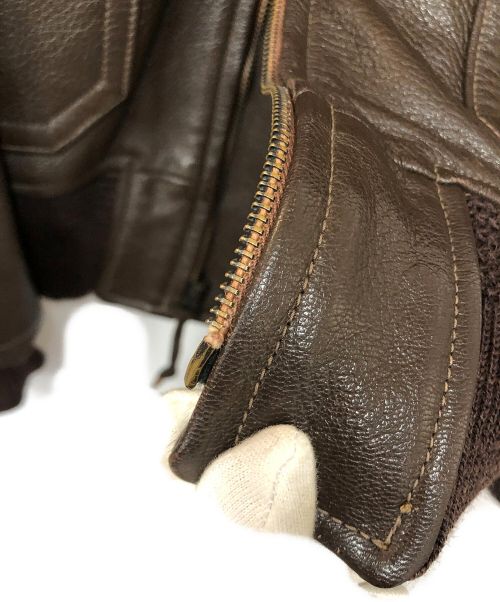 THE REAL McCOY'S（ザ・リアルマッコイズ）THE REAL McCOY'S (ザ・リアルマッコイズ) G-1フライトジャケット ブラウン サイズ:42の古着・服飾アイテム