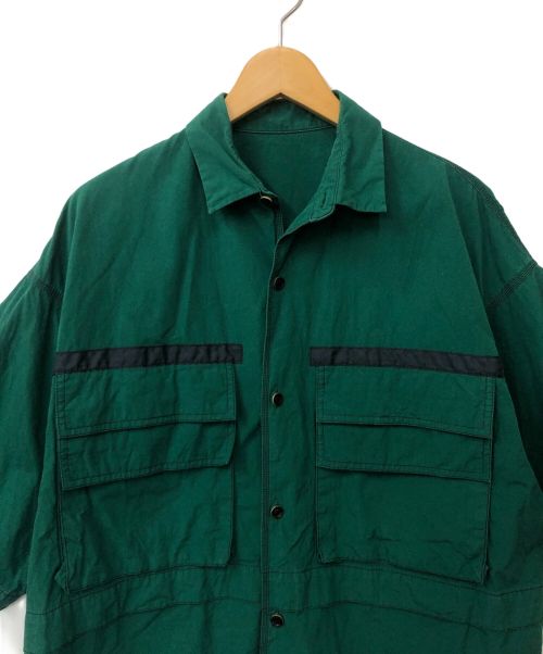 TOMORROW LAND（トゥモローランド）TOMORROW LAND (トゥモローランド) ショートスリーブビッグシャツ グリーン サイズ:XSの古着・服飾アイテム