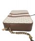 中古・古着 MICHAEL KORS (マイケルコース) ショルダーバッグ ホワイト×ピンク：8000円