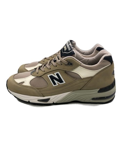 NEW BALANCE（ニューバランス）NEW BALANCE (ニューバランス) スニーカー カーキ×ホワイト サイズ:27.5の古着・服飾アイテム