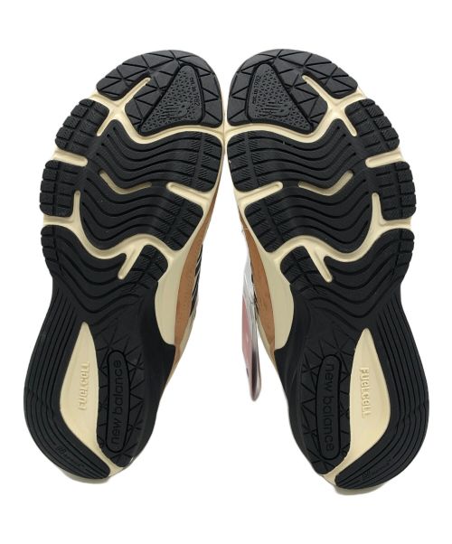 NEW BALANCE（ニューバランス）NEW BALANCE (ニューバランス) スニーカー ベージュ×オレンジ サイズ:27.5の古着・服飾アイテム