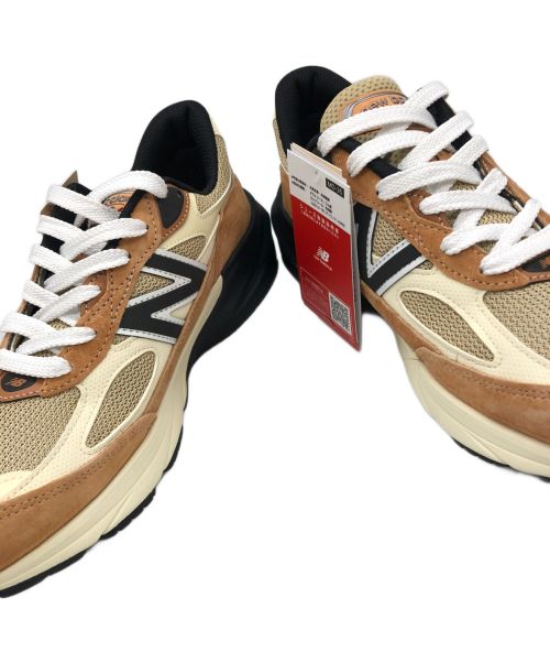 NEW BALANCE（ニューバランス）NEW BALANCE (ニューバランス) スニーカー ベージュ×オレンジ サイズ:27.5の古着・服飾アイテム