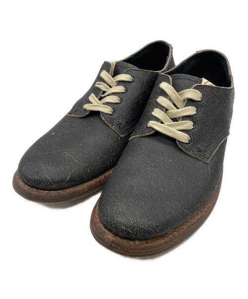 VISVIM（ビズビム）VISVIM (ビズビム) ハモンドフォーククラックレザーシューズ ブラック サイズ:US9.5の古着・服飾アイテム