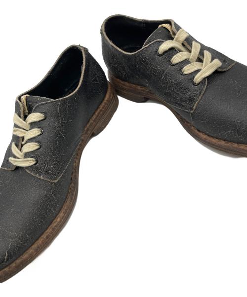 VISVIM（ビズビム）VISVIM (ビズビム) ハモンドフォーククラックレザーシューズ ブラック サイズ:US9.5の古着・服飾アイテム