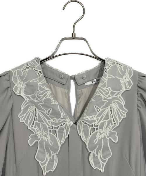 Snidel（スナイデル）Snidel (スナイデル) ワンピース ライトグレーの古着・服飾アイテム