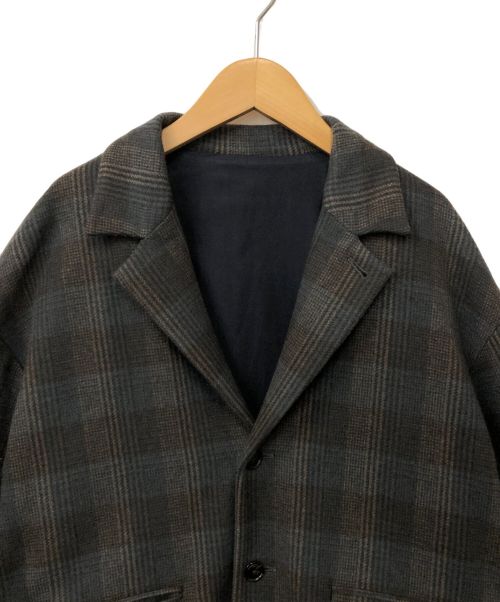 URU（ウル）URU (ウル) ウールジャケット ライトグレー サイズ:Mの古着・服飾アイテム