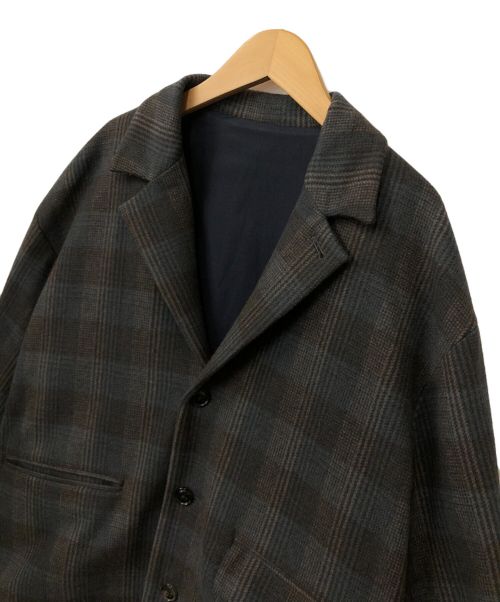 URU（ウル）URU (ウル) ウールジャケット ライトグレー サイズ:Mの古着・服飾アイテム