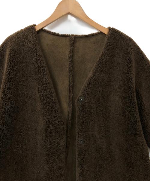 JOURNAL STANDARD relume（ジャーナルスタンダード レリューム）JOURNAL STANDARD relume (ジャーナルスタンダード レリューム) フェイクムートンコート ブラウン サイズ:36の古着・服飾アイテム