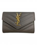 Saint Laurent Parisサンローランパリ）の古着「名刺入れ」｜グレージュ