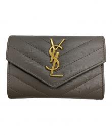 Saint Laurent Paris（サンローランパリ）の古着「名刺入れ」｜グレージュ