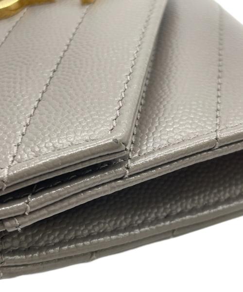 Saint Laurent Paris（サンローランパリ）Saint Laurent Paris (サンローランパリ) 名刺入れ グレージュの古着・服飾アイテム