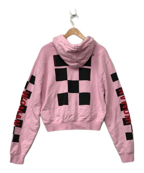OFFWHITE（オフホワイト）OFFWHITE (オフホワイト) プルオーバーパーカー ピンク サイズ:36の古着・服飾アイテム