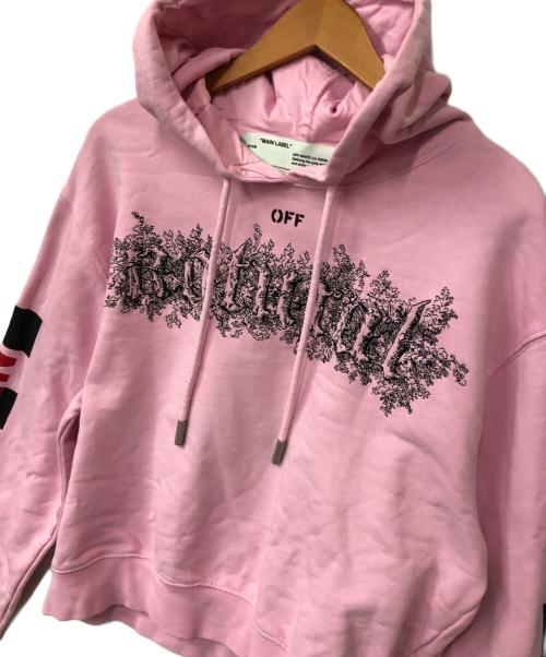 OFFWHITE（オフホワイト）OFFWHITE (オフホワイト) プルオーバーパーカー ピンク サイズ:36の古着・服飾アイテム
