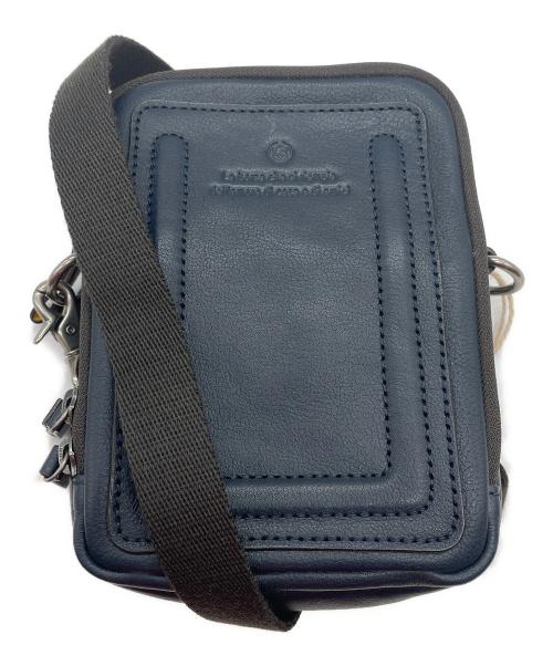 IKETEI（イケテイ）IKETEI (イケテイ) レザーポーチ ネイビーの古着・服飾アイテム