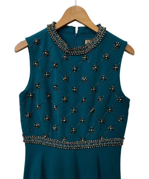 Diagram GRACE CONTINENTAL（ダイアグラム グレースコンチネンタル）Diagram GRACE CONTINENTAL (ダイアグラム グレースコンチネンタル) ノースリーブワンピース ブルー サイズ:38の古着・服飾アイテム