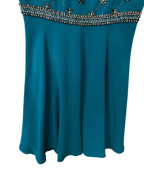 Diagram GRACE CONTINENTAL（ダイアグラム グレースコンチネンタル）Diagram GRACE CONTINENTAL (ダイアグラム グレースコンチネンタル) ノースリーブワンピース ブルー サイズ:38の古着・服飾アイテム