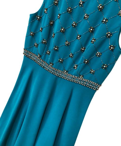 Diagram GRACE CONTINENTAL（ダイアグラム グレースコンチネンタル）Diagram GRACE CONTINENTAL (ダイアグラム グレースコンチネンタル) ノースリーブワンピース ブルー サイズ:38の古着・服飾アイテム