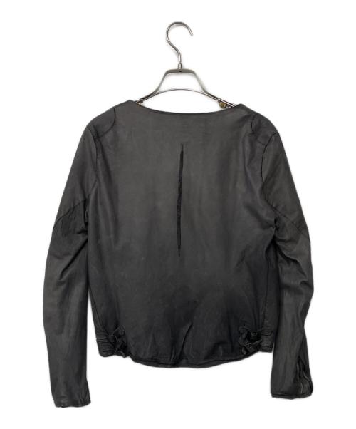 sisii（シシ）sisii (シシ) レザーライダースジャケット グレー サイズ:不明の古着・服飾アイテム