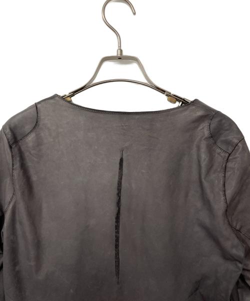 sisii（シシ）sisii (シシ) レザーライダースジャケット グレー サイズ:不明の古着・服飾アイテム