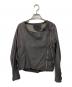 sisii（シシ）の古着「レザーライダースジャケット」｜グレー