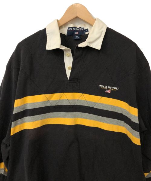 POLO SPORT（ポロスポーツ）POLO SPORT (ポロスポーツ) ポロシャツ ブラック サイズ:Lの古着・服飾アイテム