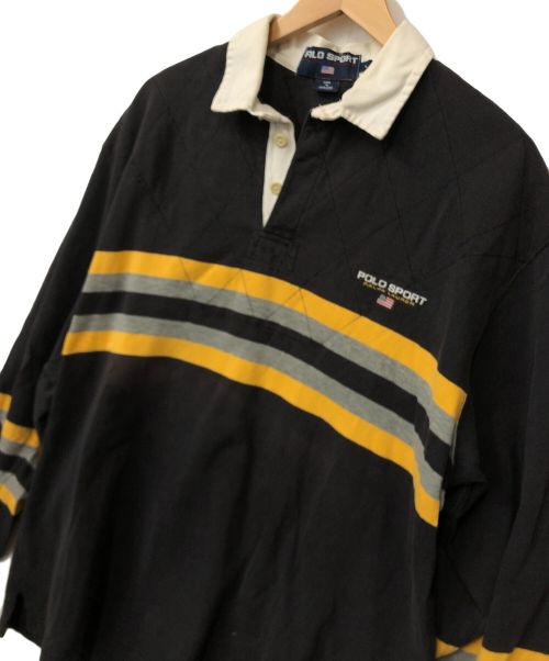 POLO SPORT（ポロスポーツ）POLO SPORT (ポロスポーツ) ポロシャツ ブラック サイズ:Lの古着・服飾アイテム