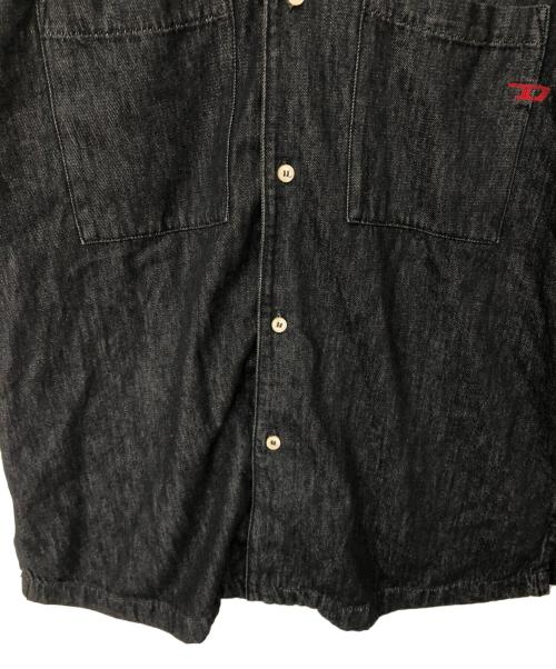 DIESEL（ディーゼル）DIESEL (ディーゼル) デニムシャツ ブラック サイズ:Mの古着・服飾アイテム
