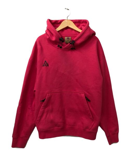 NIKE ACG（ナイキエーシージー）NIKE ACG (ナイキエーシージー) プルオーバーパーカー ショッキングピンク サイズ:Mの古着・服飾アイテム