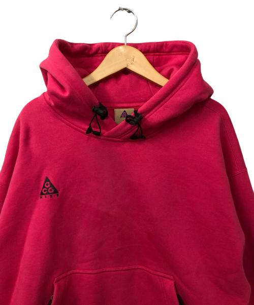 NIKE ACG（ナイキエーシージー）NIKE ACG (ナイキエーシージー) プルオーバーパーカー ショッキングピンク サイズ:Mの古着・服飾アイテム
