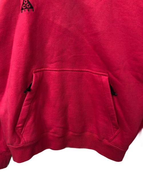 NIKE ACG（ナイキエーシージー）NIKE ACG (ナイキエーシージー) プルオーバーパーカー ショッキングピンク サイズ:Mの古着・服飾アイテム