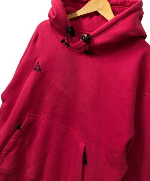 NIKE ACG（ナイキエーシージー）NIKE ACG (ナイキエーシージー) プルオーバーパーカー ショッキングピンク サイズ:Mの古着・服飾アイテム