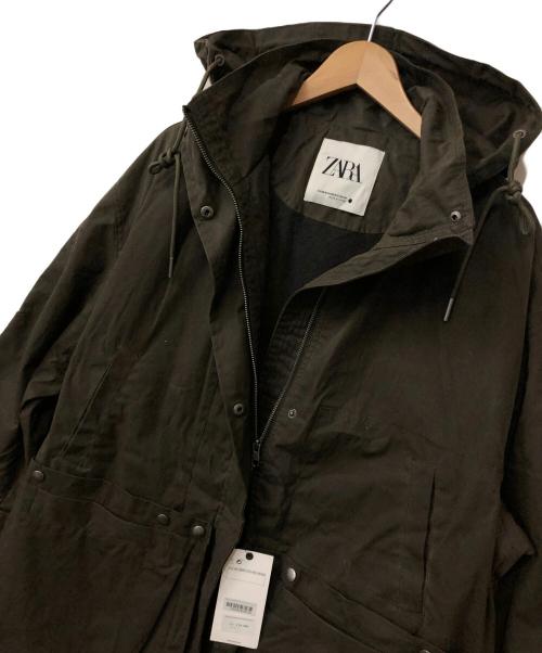 ZARA（ザラ）ZARA (ザラ) オイルドジャケット ブラウン サイズ:XSの古着・服飾アイテム